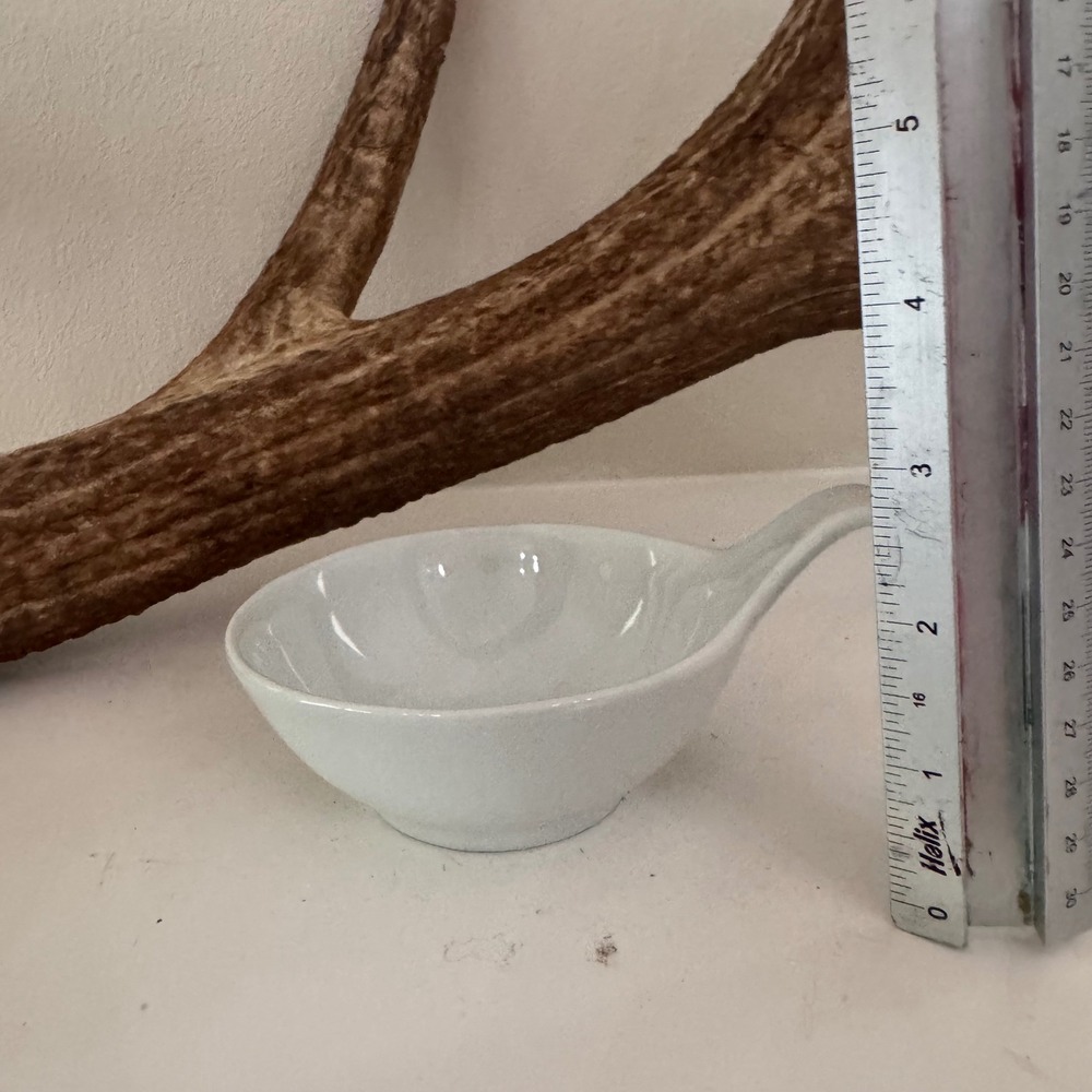BIA Cordon Bleu White Porcelain Handle Dipping Sauce Bowl Individual Dish - Picture 3 of 3